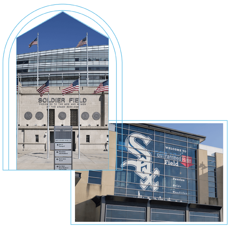 Guaranteed Rate Field and Soldiers Field
